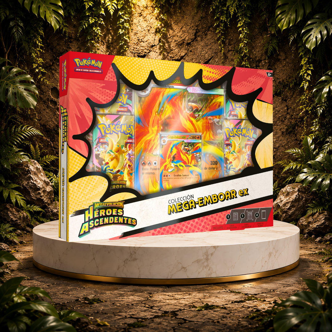 Mega Emboar Premium Ex Box | Héroes Ascendentes - Español