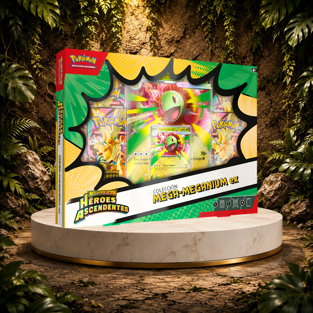 Mega Meganium Premium Ex Box | Héroes Ascendentes - Español