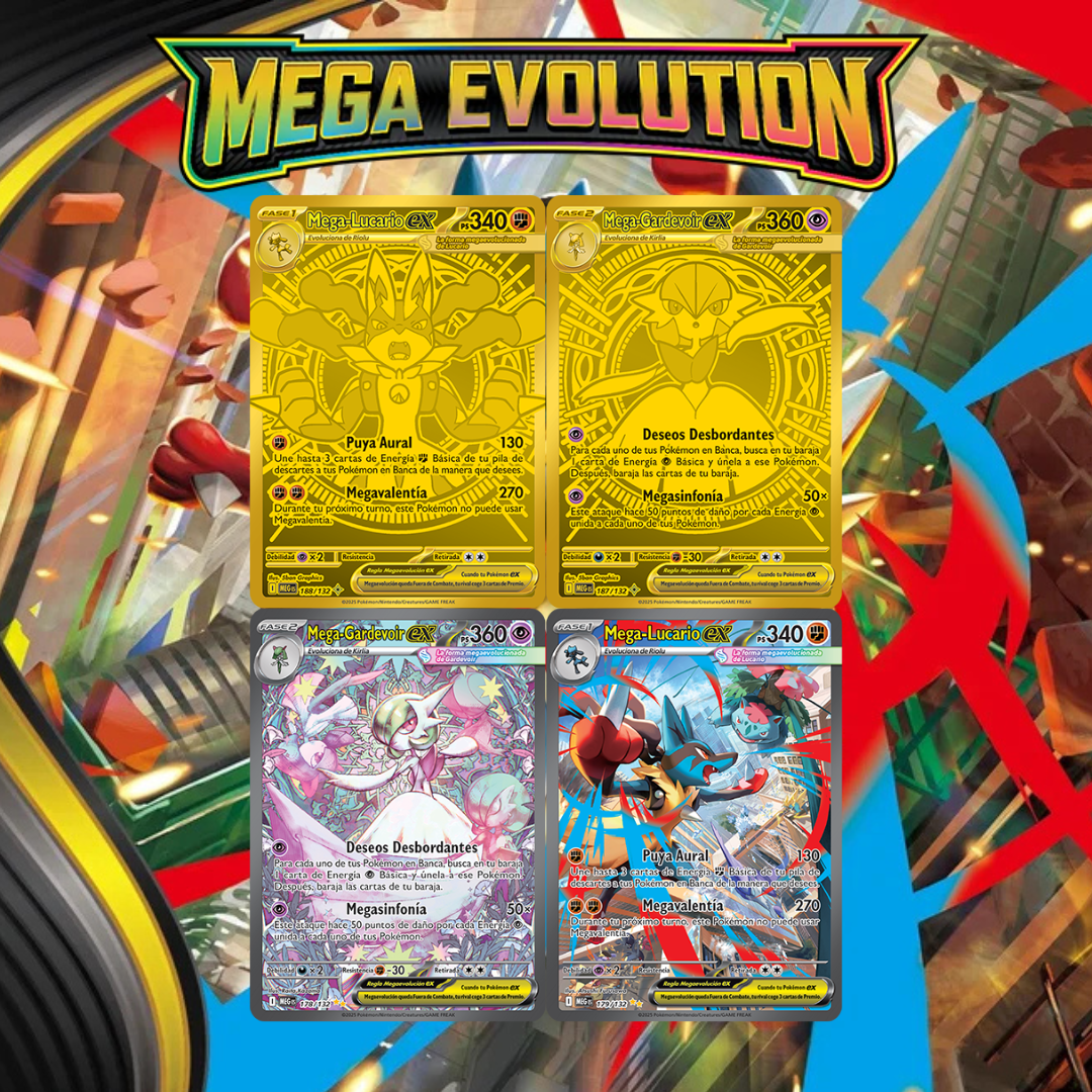 Figure Box MegaLucario Ex + MegaKangaskhan Ex - Español - Imagen 2